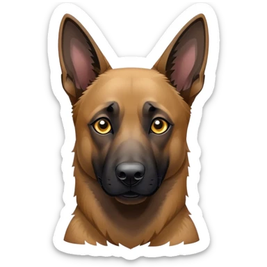 Malinois charbonnée  sticker