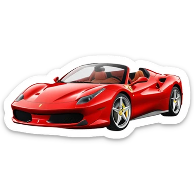 a ferrari  sticker
