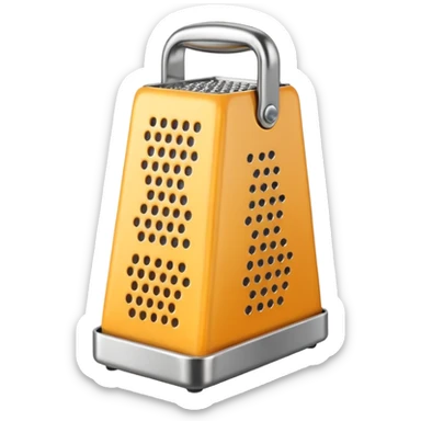 Cheese grater sticker