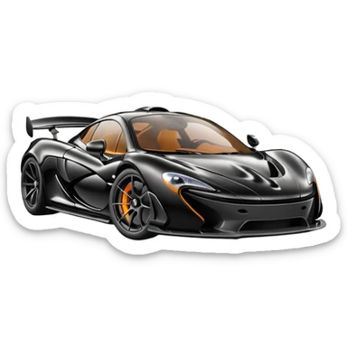 McLaren P1 with turbo sticker