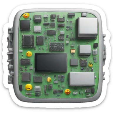 a disassembled electronic item sticker