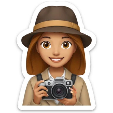 woman Street Photographer sticker