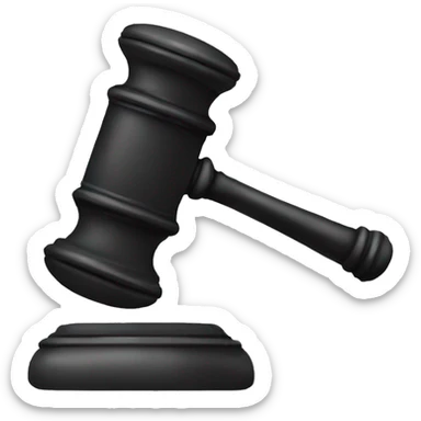 A JUDGE HOLDING A GAVEL sticker