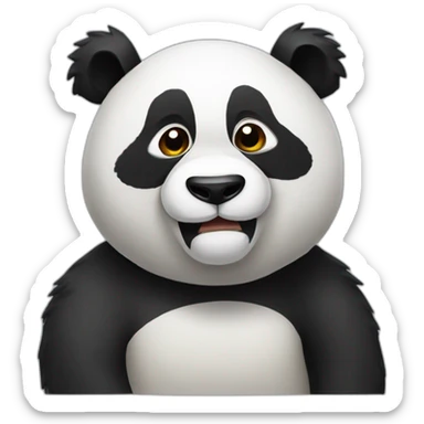 Fatigué panda sticker