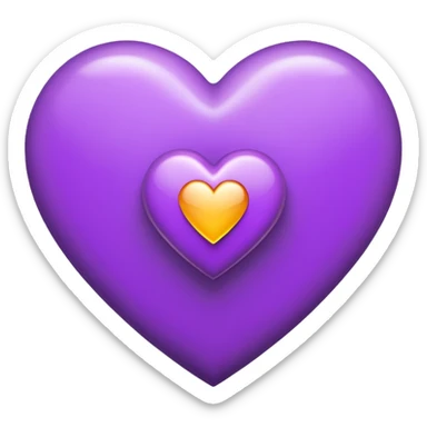 The Letter “T” inside a Purple Heart sticker