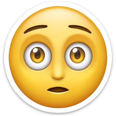 Quiero un emoji con los ojos habiertos de sorprendido  sticker