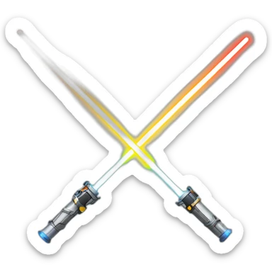 Lightsaber duel sticker