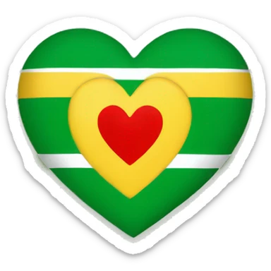 euskadi flag with a heart in the middle  sticker