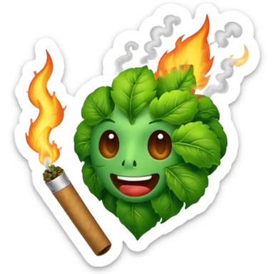 Talking weed joint  sticker