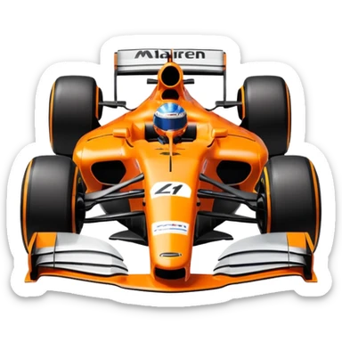 mclaren formula 1 car sticker
