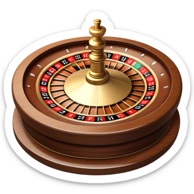 casino scene with roulette sticker