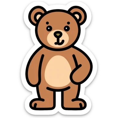 Ralph Lauren Polo Bear teddy bear mascot sticker