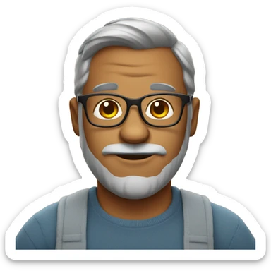 Daddy bear with glasses  sticker