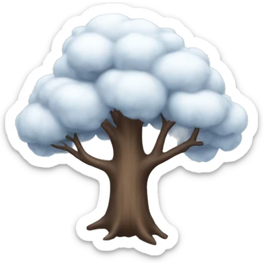 Winter tree sticker