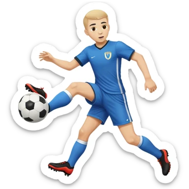 oliver atom kick soccer ball sticker