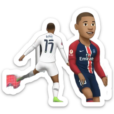 Mbappé scores a goal sticker