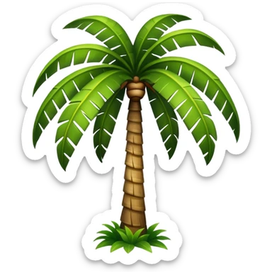 big palm tree sticker