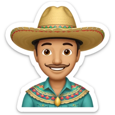 Tejana sombrero de hombre sticker
