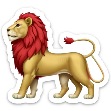 The persian flag with the lion sticker
