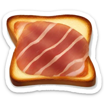 iberic ham toast  sticker