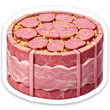 van gogh style abstract SPAM  meat flowers landscape sticker