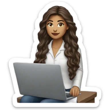 Zendaya usual manager with laptop sticker
