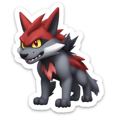  Incineroar Zoroark Zangoose Fakemon sticker