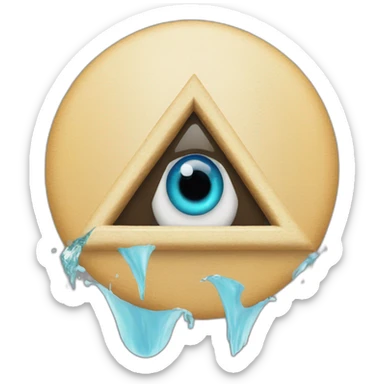 bermuda triangle and one eye sticker