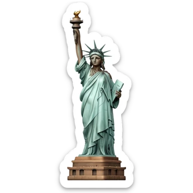 Statue of liberty sticker