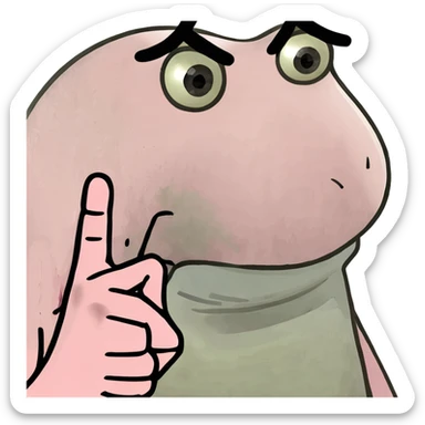 pink hand sticking up middle finger  sticker