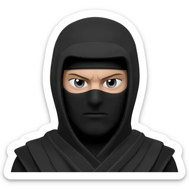 Ninja branco sticker