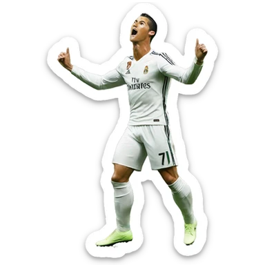 cristiano ronaldo goal celebration sticker