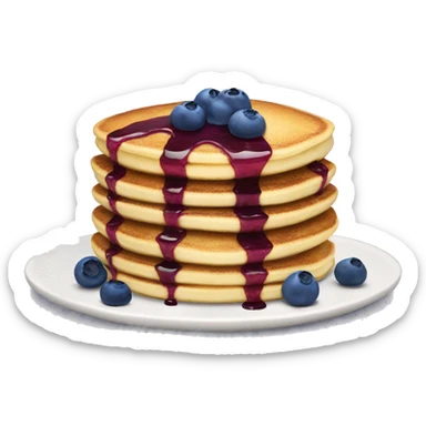 Blueberry pancakes sticker