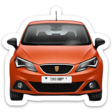 seat ibiza 2011 front sticker