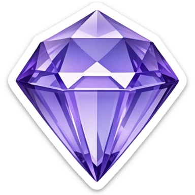 Purple tanzanite  sticker