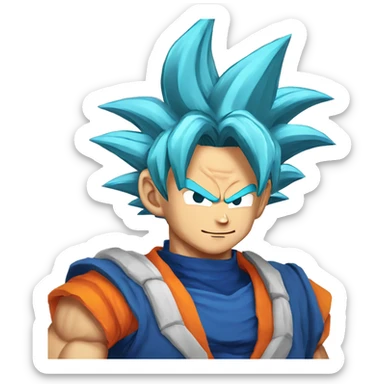Goku super sayan god sticker