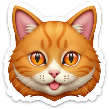 iphone emoji: 😻 with a tongue like this 😛 sticker