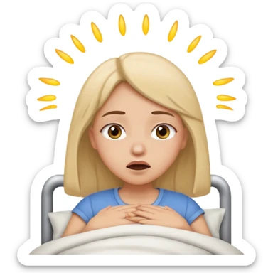 Girl wake up sticker