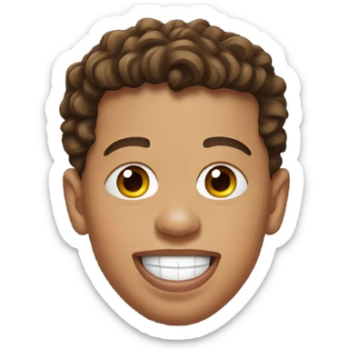 Patrick Mahomes sticking his tongue out sticker