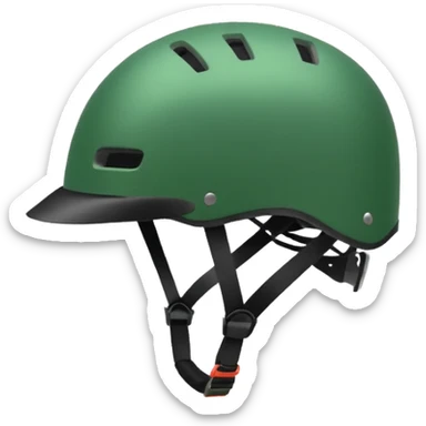 green bike helmet sticker