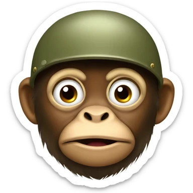 Army Monkey sticker