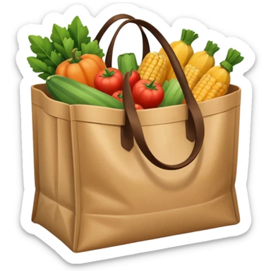 groceries in a bag sticker
