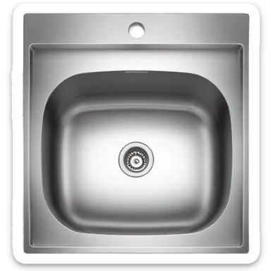 Handmade stainless Kitchen sink sticker