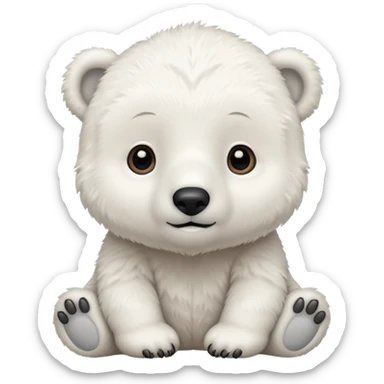 a baby polar bear



















 sticker