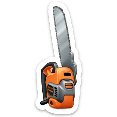 chain saw sticker