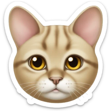 British golden chinchilla cat  sticker