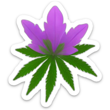 marihuana flower sticker