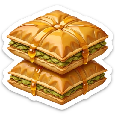 baklava 1 peice  sticker
