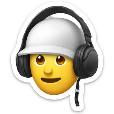 Casque avec noeud sticker