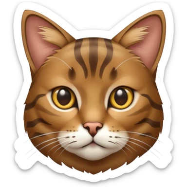 Gato café atigrado  sticker